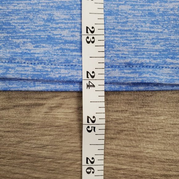 Under Armour Shirt Womens Large Blue Hoodie Loose Fit Heat Gear Hooded Athletic - Picture 9 of 9